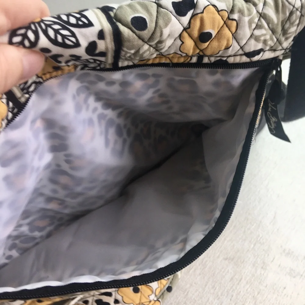 VERA BRADLEY yellow/neutral floral diaper bag